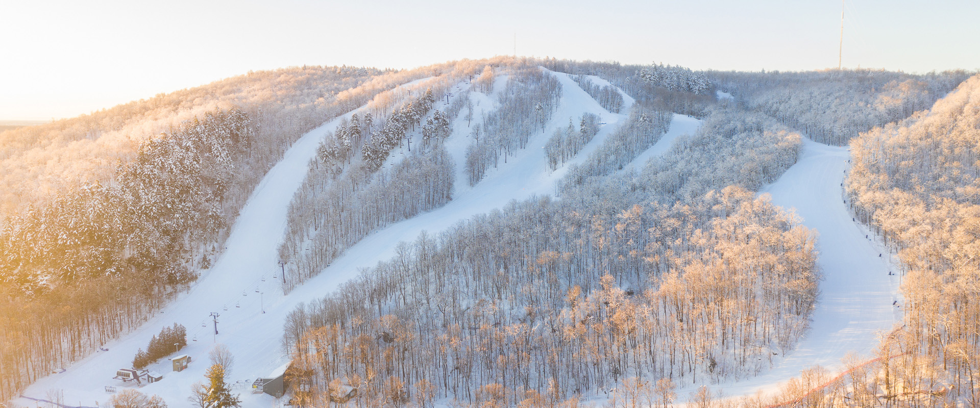 Camp Fortune in Canada - a ski slope covered in snow.