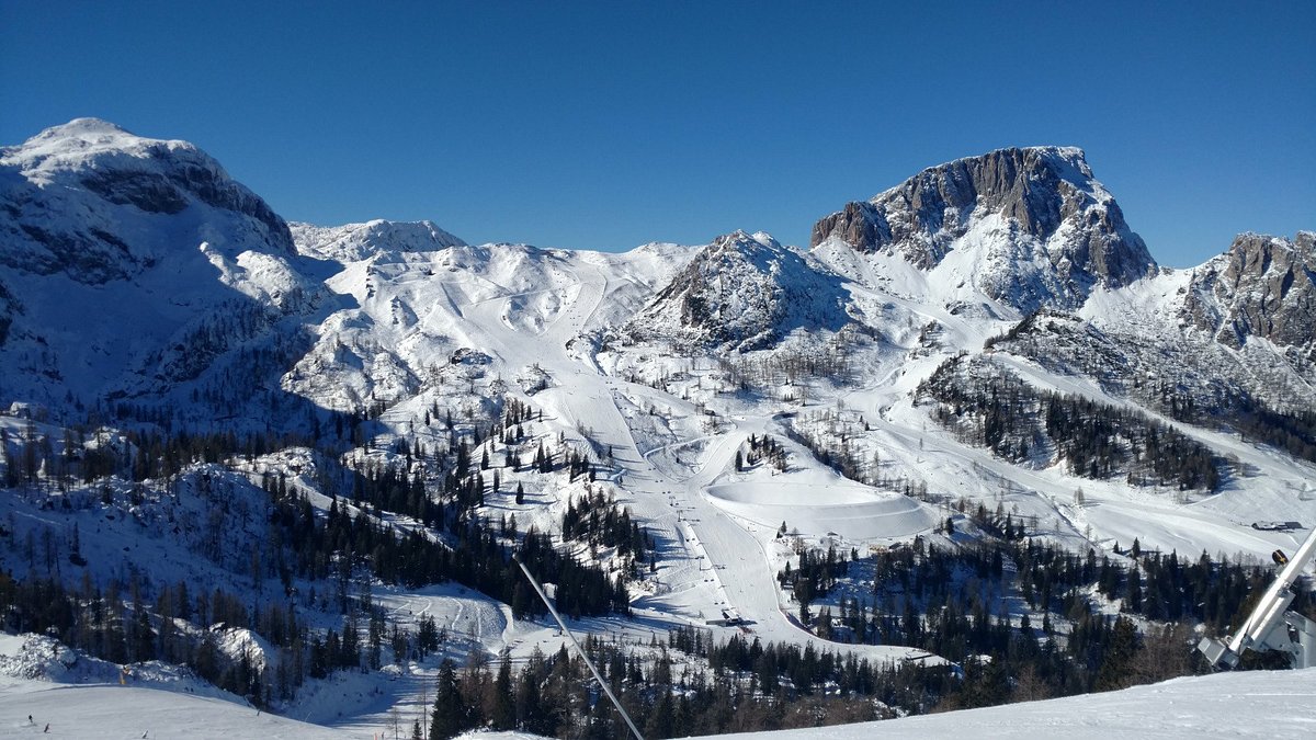 Nassfeld in Austria - a view of the mountains from the top of a mountain.