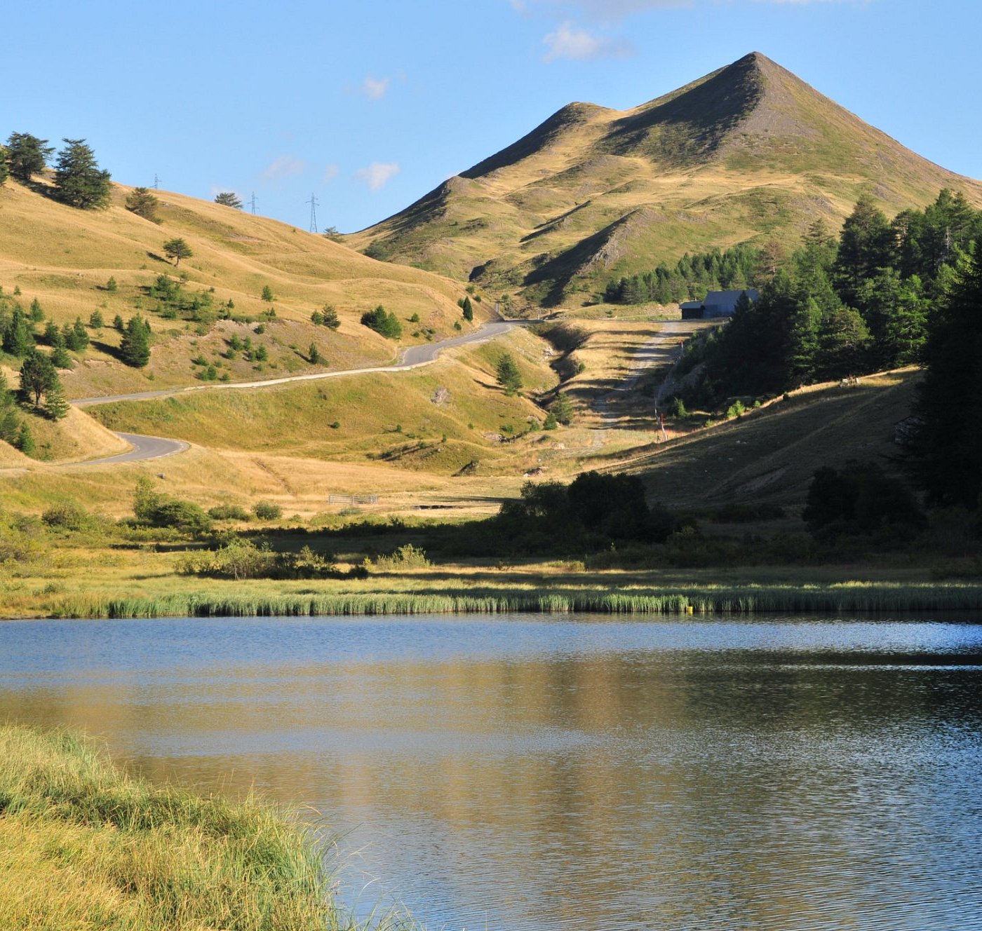 Argentera in Italy - a lake in the middle of a mountain range.