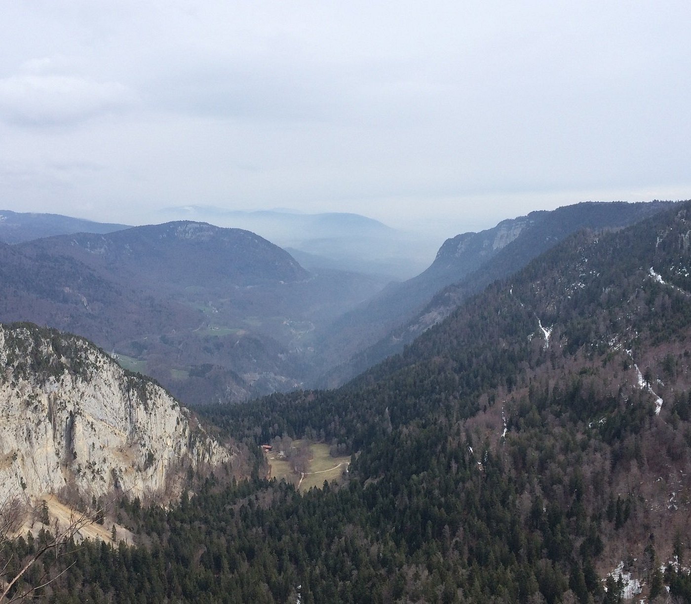 Robella Val-de-Travers in Switzerland - the view from the top of the mountain.