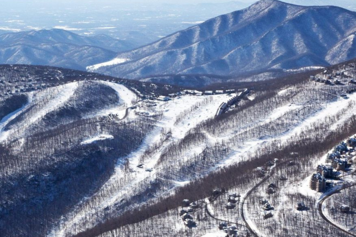 Wintergreen Resort in USA - a view from the top of a mountain.