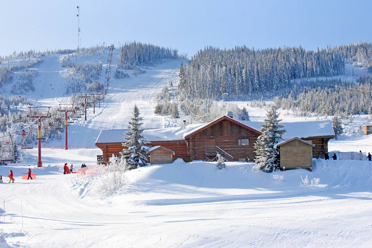 Mount Timothy in Canada - white snow on the ground.