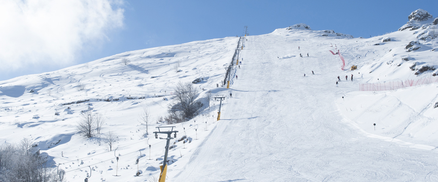 Stara Planina in Serbia - blue sky with white clouds.