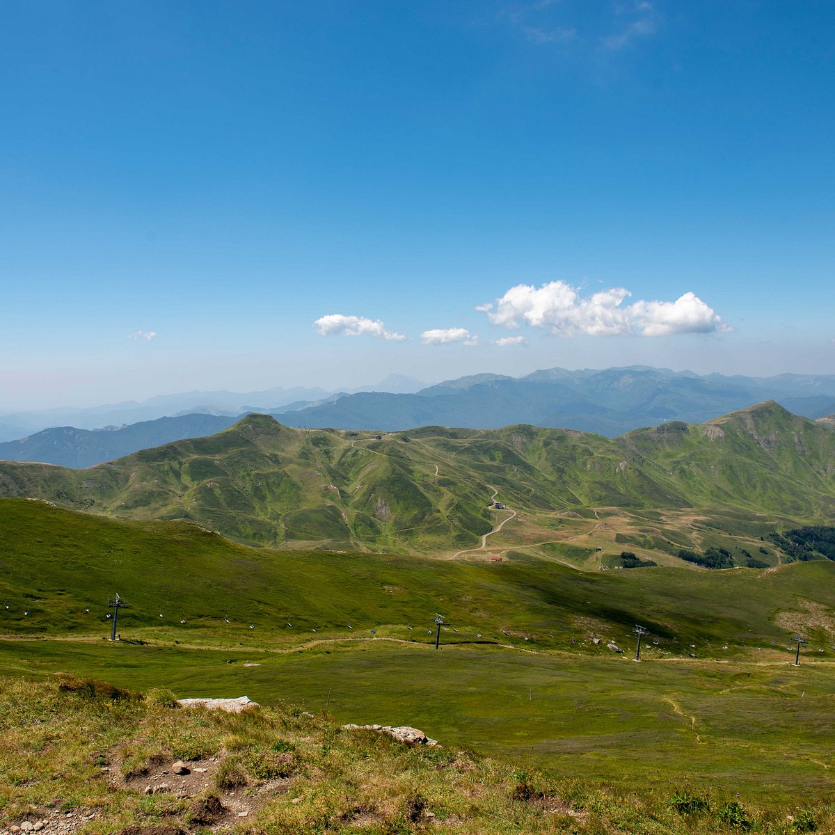 Corno alle Scale in Italy - the view from the top of the mountain.