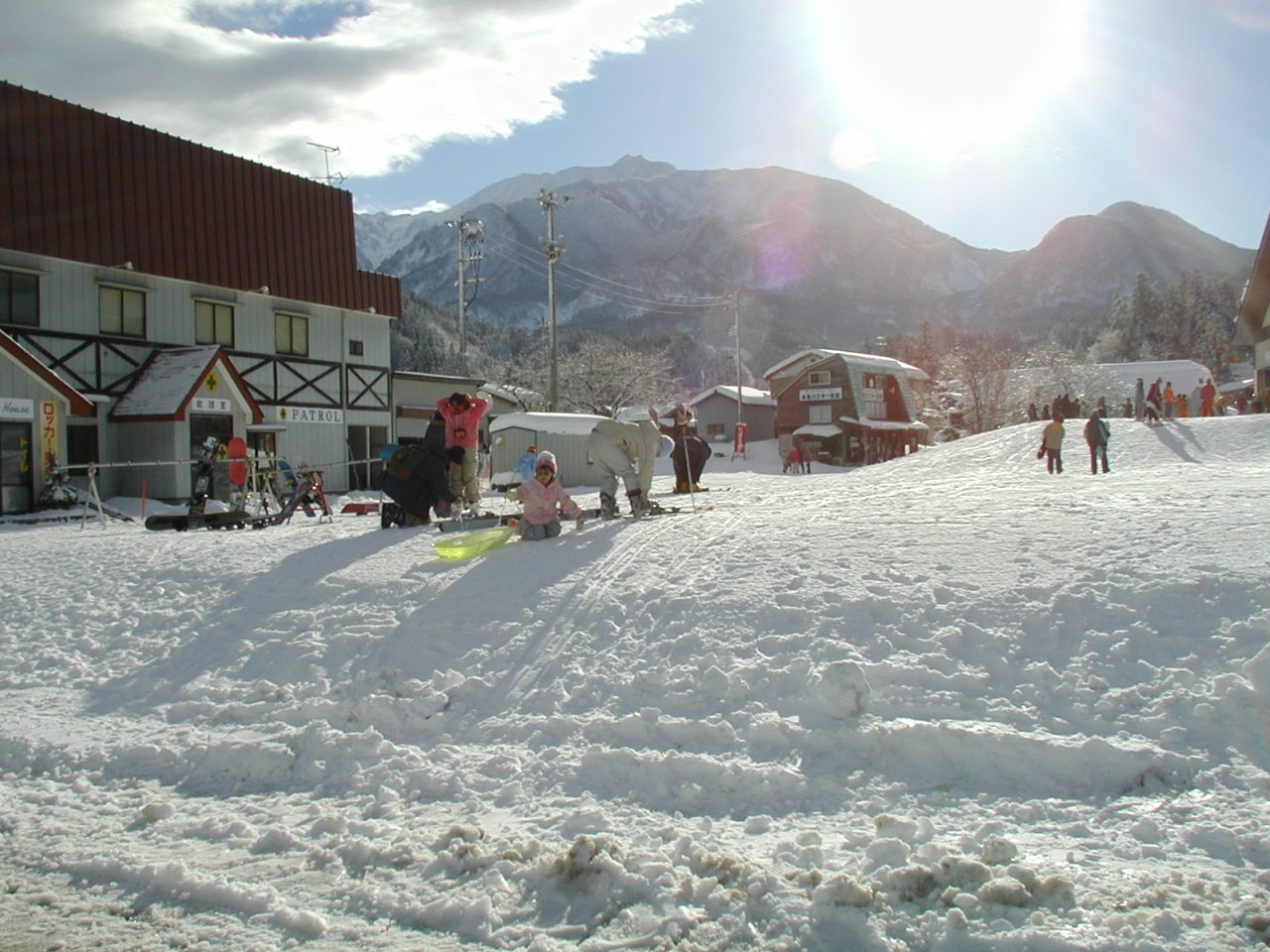 Itoigawa Seaside Valley in Japan - snow on the ground.