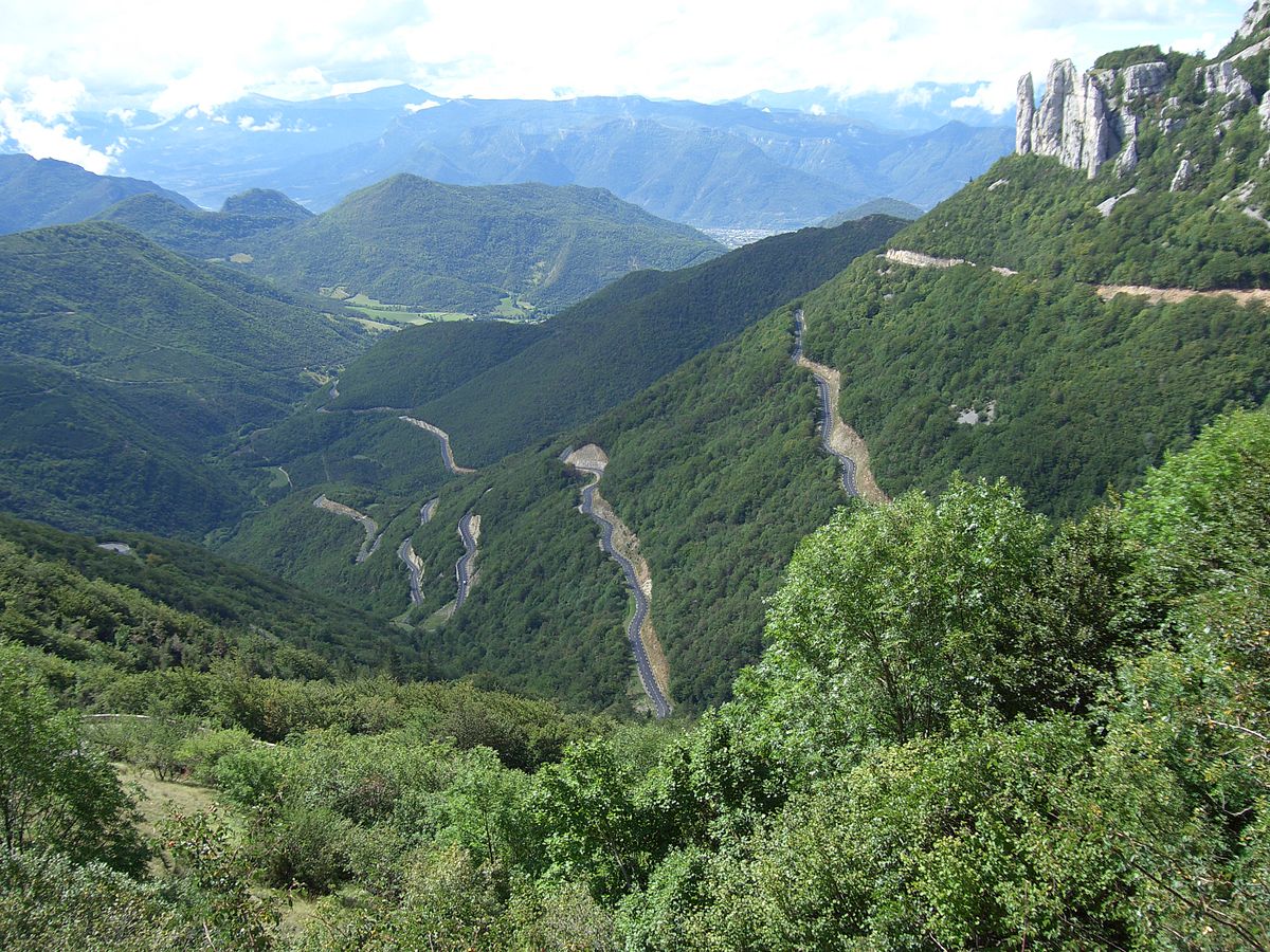 Col de Rousset in France - a view from the top of a mountain.