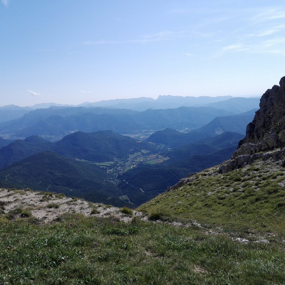 Col de Rousset in France - the view from the top of the mountain.
