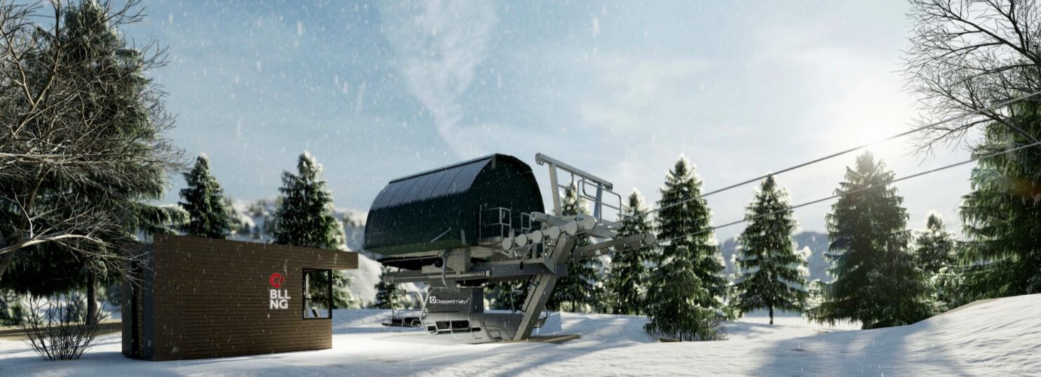 Belle Neige in Canada - an image of a house in the snow.