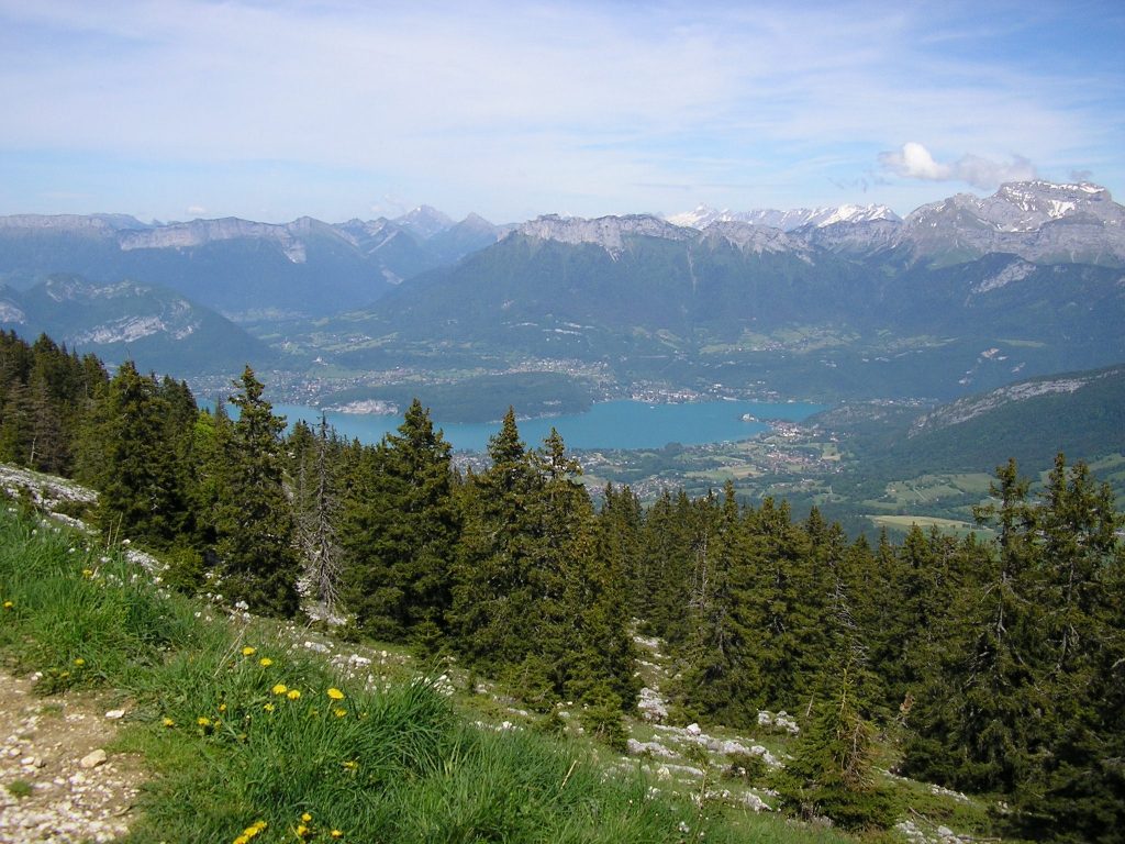 Station du Semnoz in France - a view from the top of a mountain.