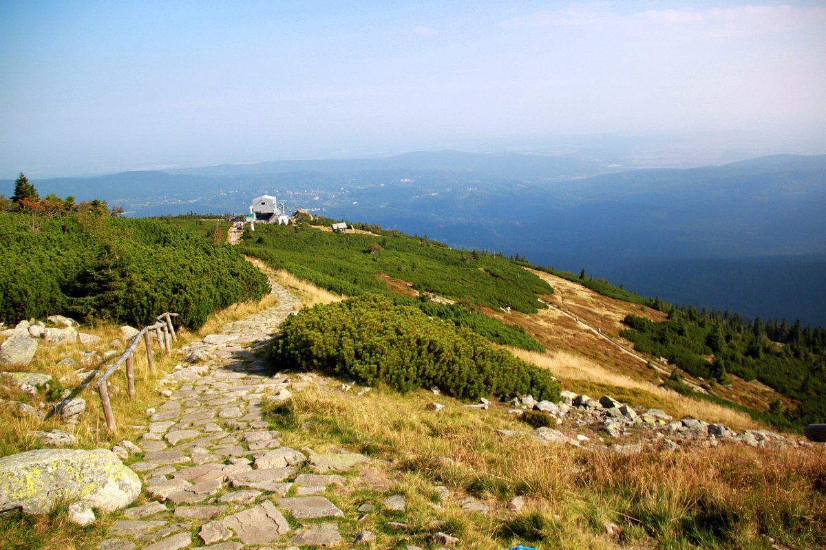 Szklarska Poręba – Szrenica in Poland - the path up to the top of the mountain.